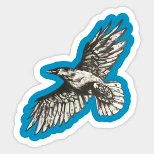 Flying Crow Sticker